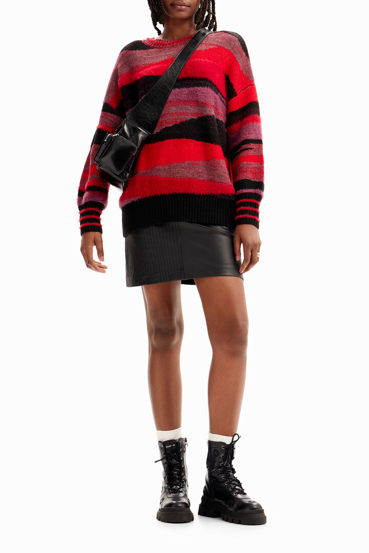 Oversize bands pullover | Desigual