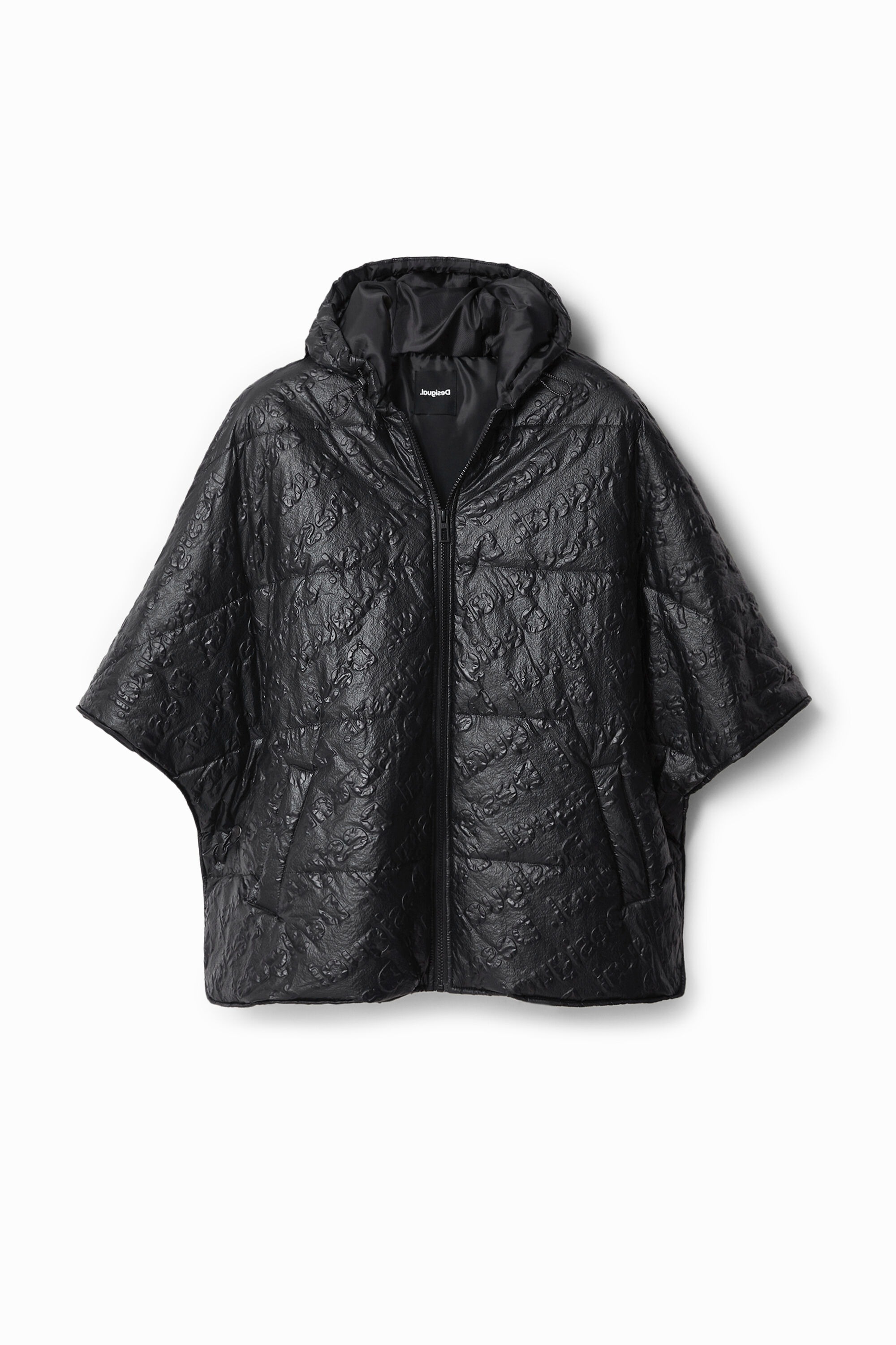 Desigual Donna Abbigliamento Cappotti e giubbotti Poncho e Mantelle Poncho cerniera ricami 