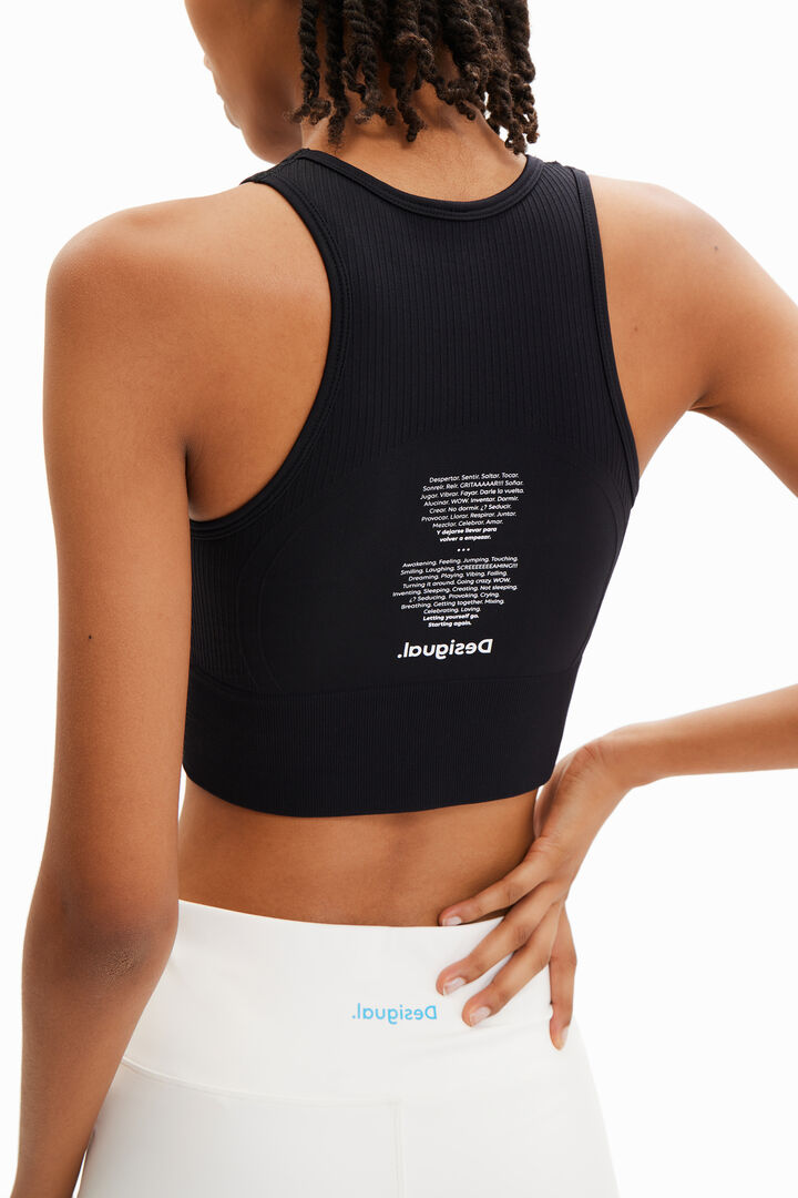 Short stretch sport top | Desigual