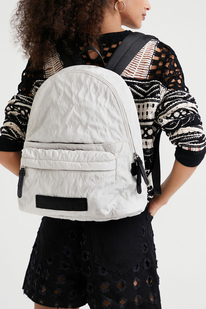 Mochila reciclada textura | Desigual