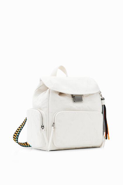 Midsize Swiss-embroidery backpack