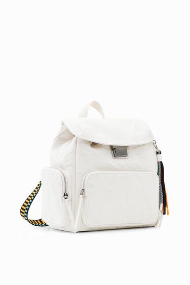 Mochila mediana bordado suizo | Desigual