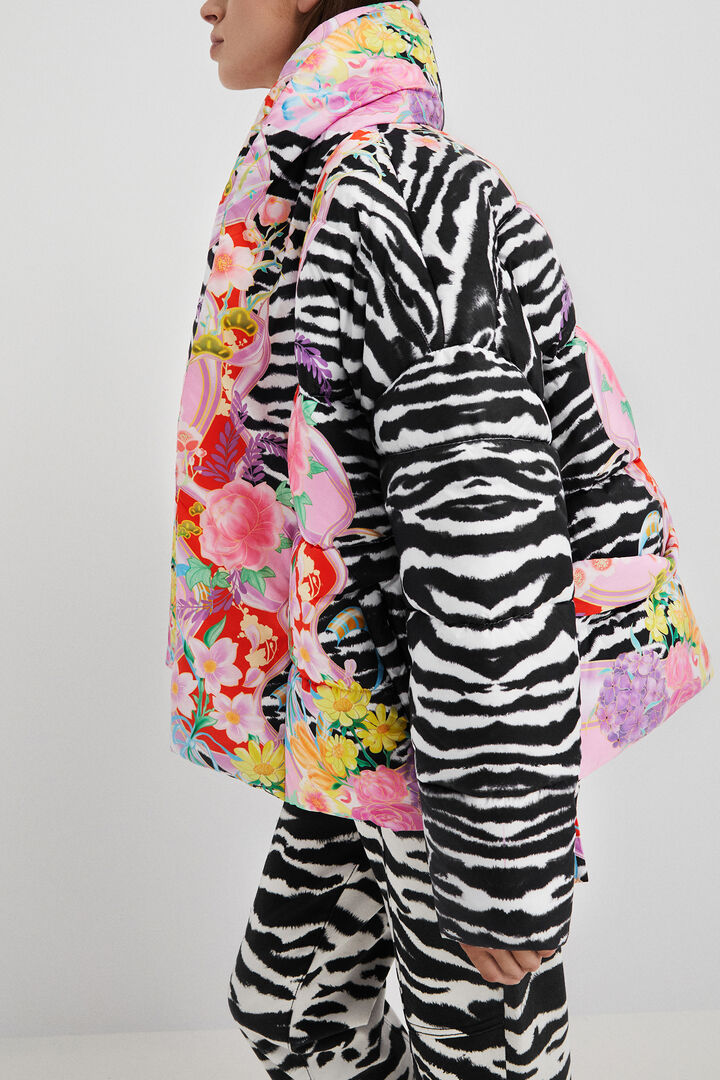 Oversized quilted coat | Desigual