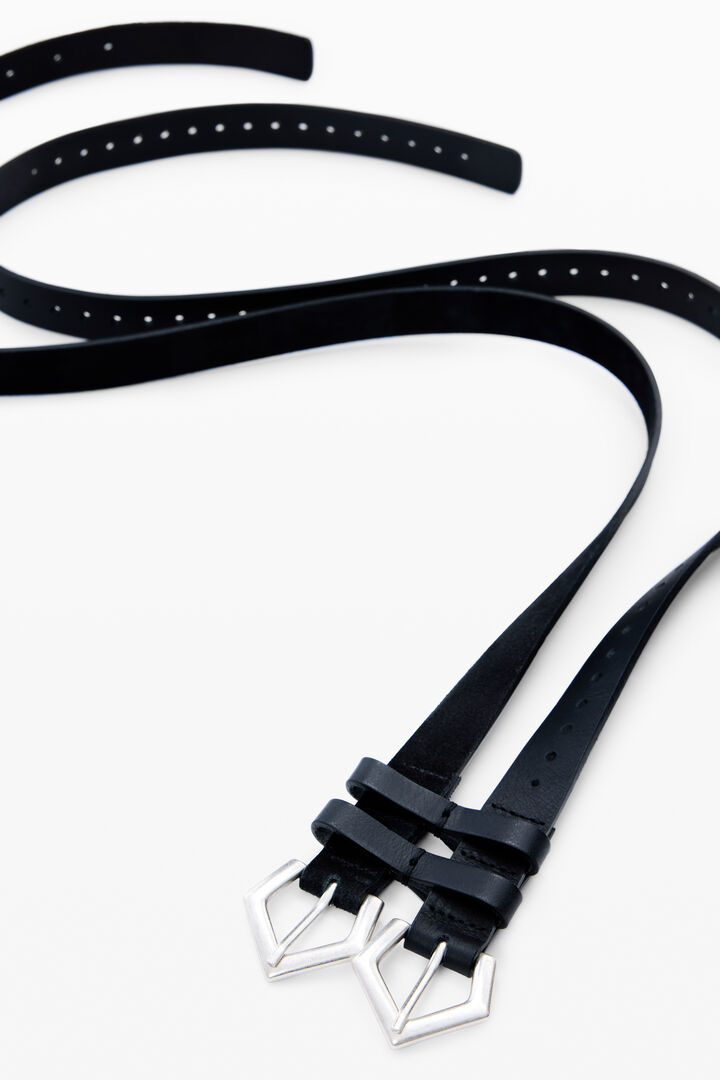 Double leather belt | Desigual