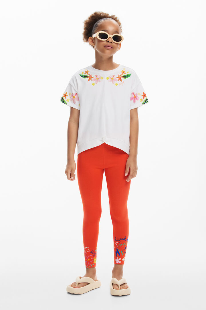 Floral knot T-shirt
