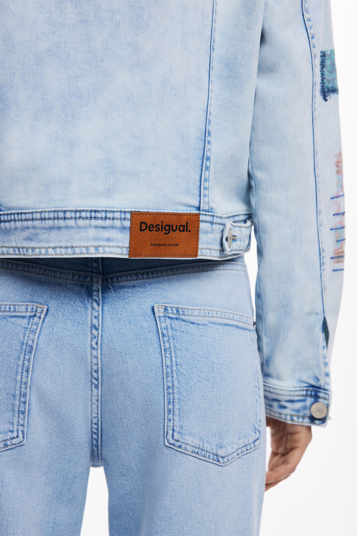 Denim jacket with patches | Desigual