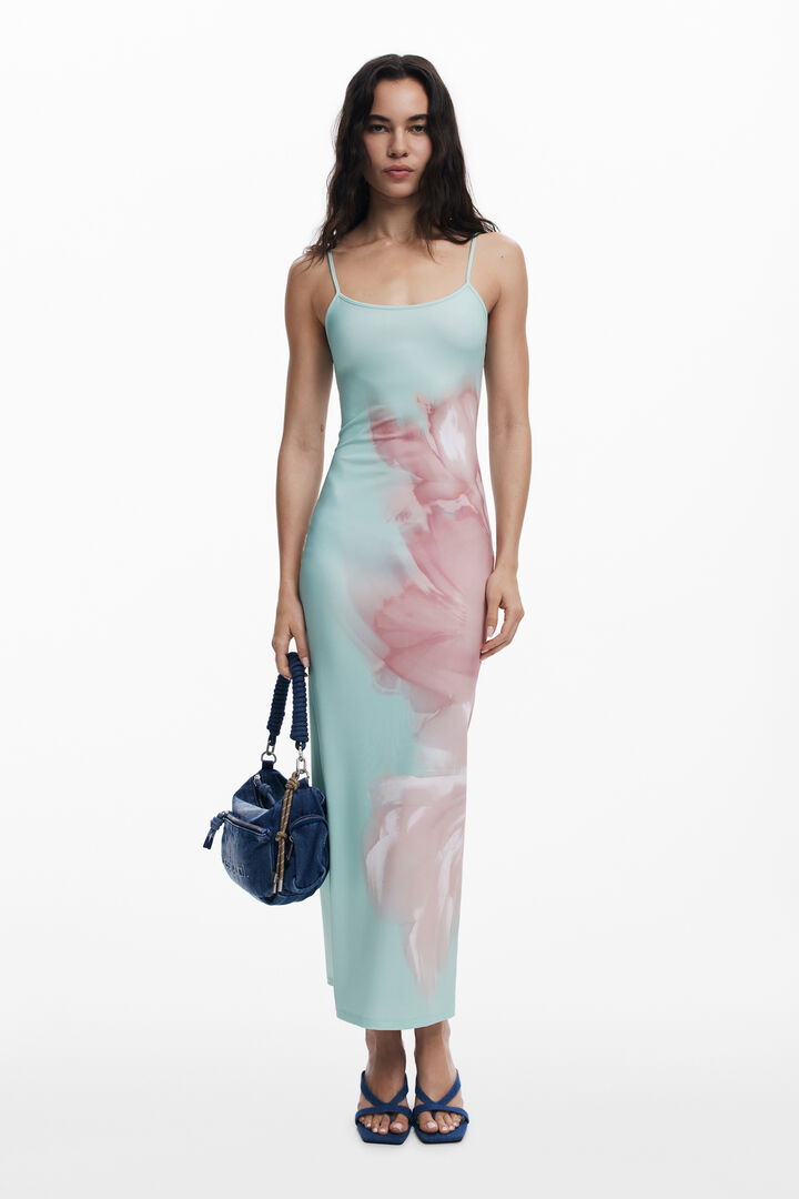 Vestido midi flor | Desigual