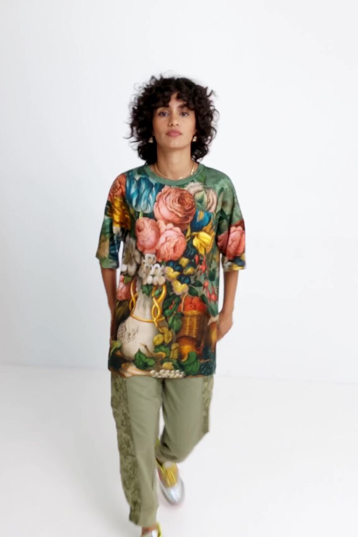 Camiseta oversize floral | Desigual