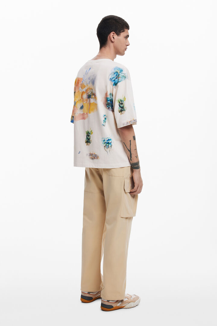 Short-sleeve watercolor T-shirt | Desigual