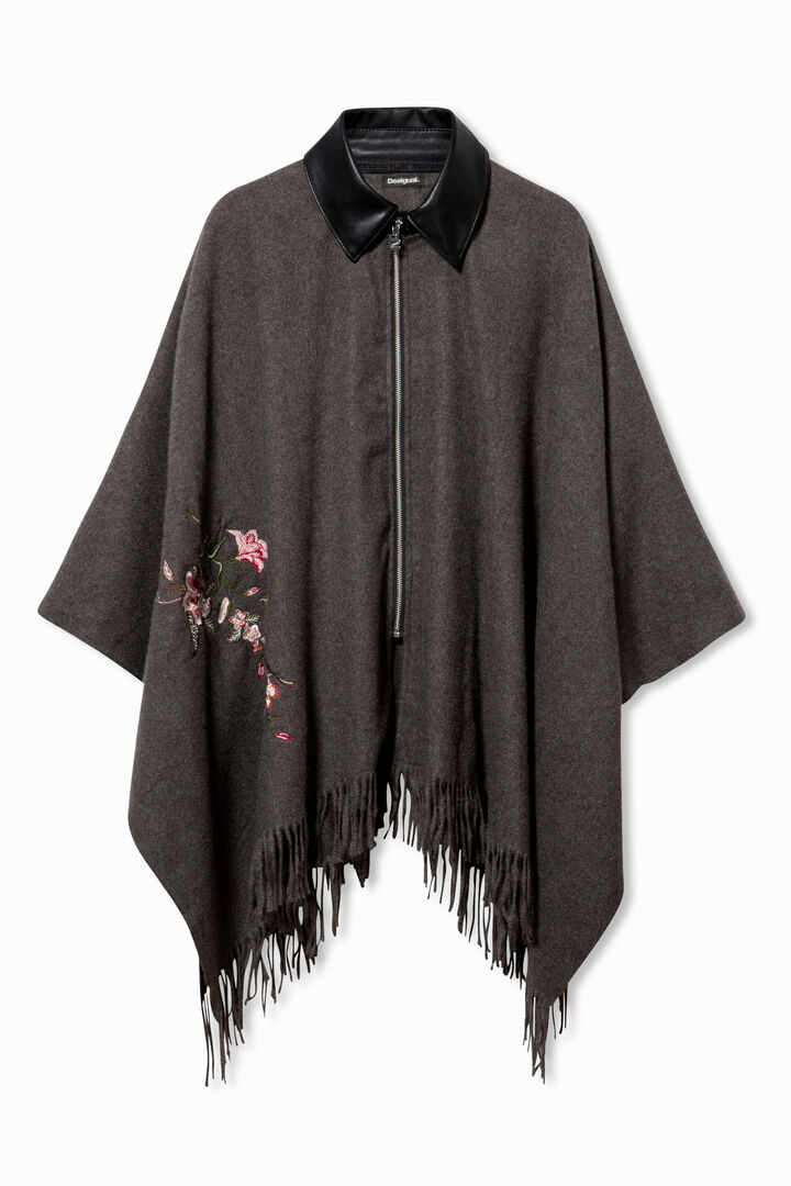 Poncho cloth fringe | Desigual