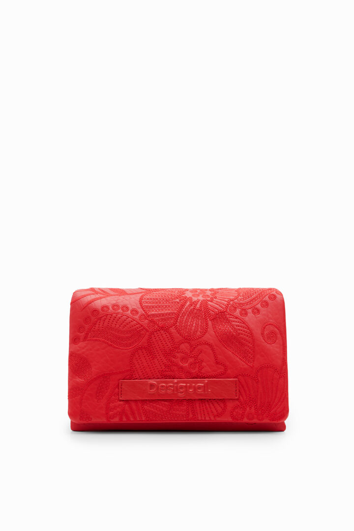 M embroidered floral crossbody bag | Desigual