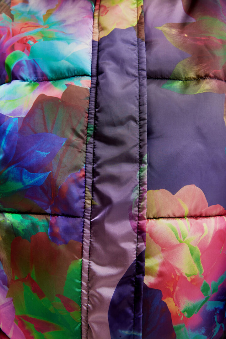 Floral padded gilet | Desigual