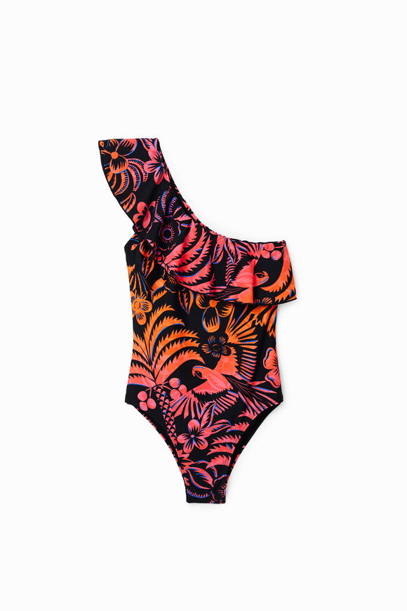 Maillot de bain asymétrique volant