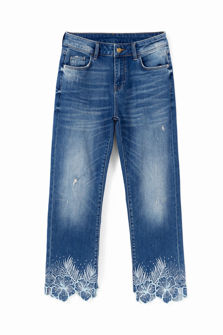 Jeans straight cropped | Desigual