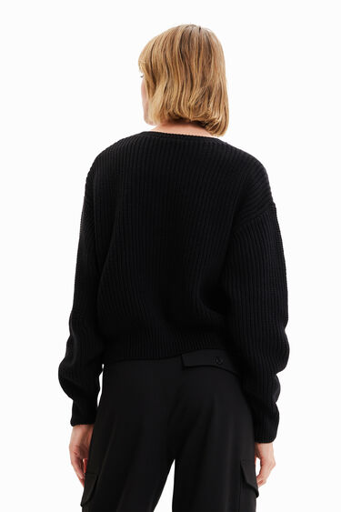 Embroidered floral pullover | Desigual