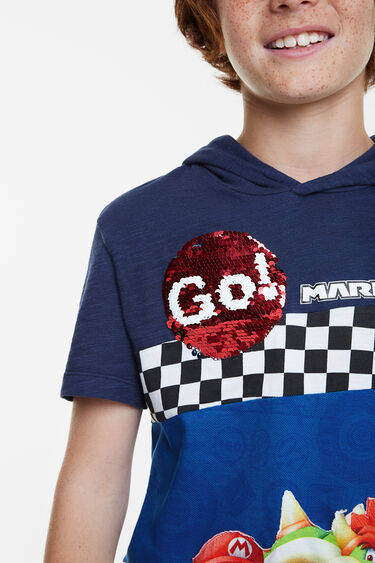 T-shirt Mario Kart et Go! en paillettes | Desigual