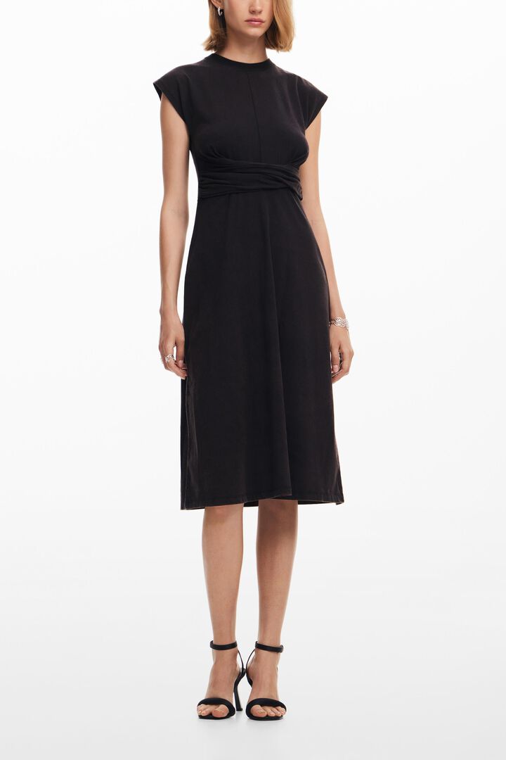 Ruched midi dress | Desigual