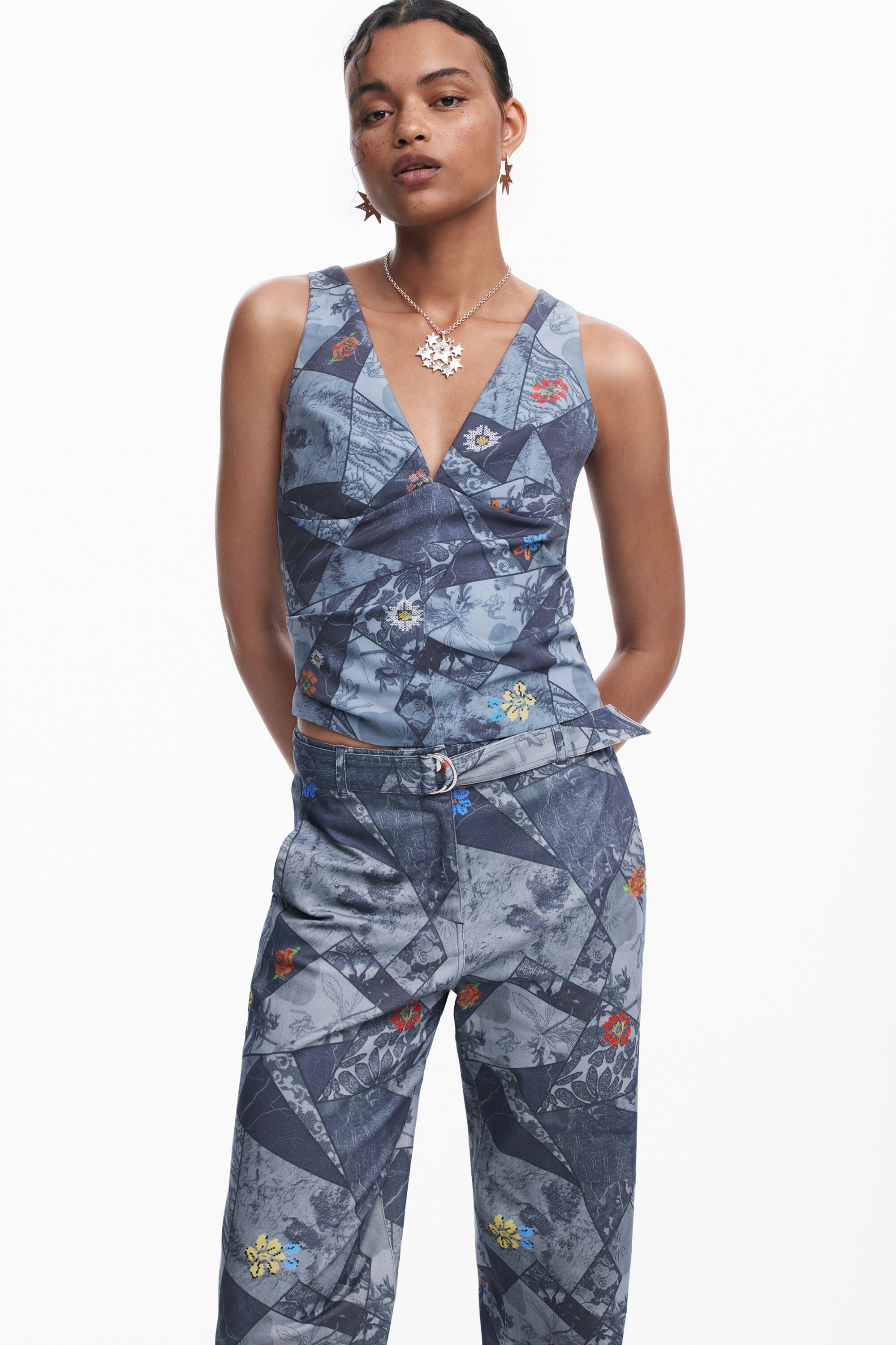 Camiseta tirantes desigual shop