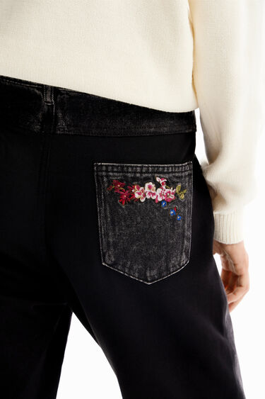 花刺繍 ジョガージーンズ | Desigual
