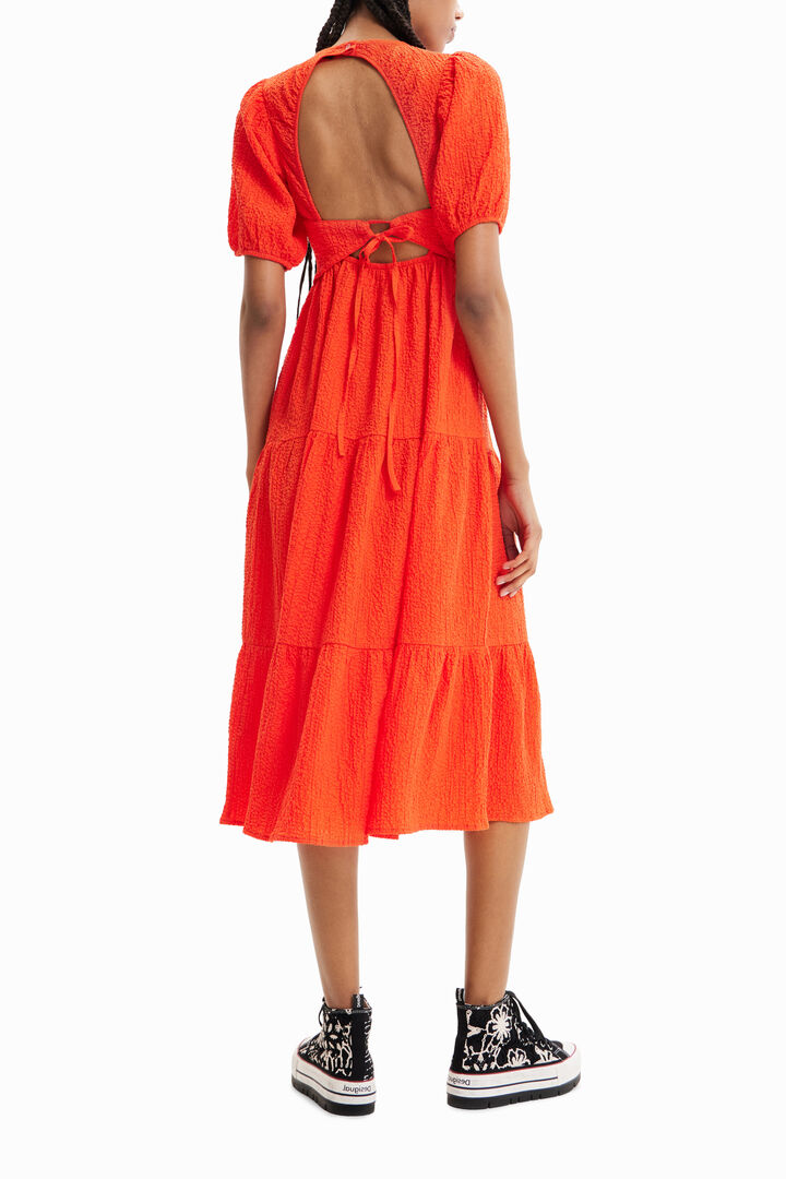 Vestido midi escote espalda | Desigual