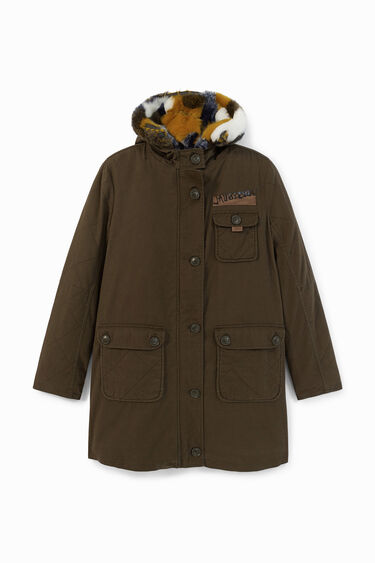 Parca militar coll pèl | Desigual