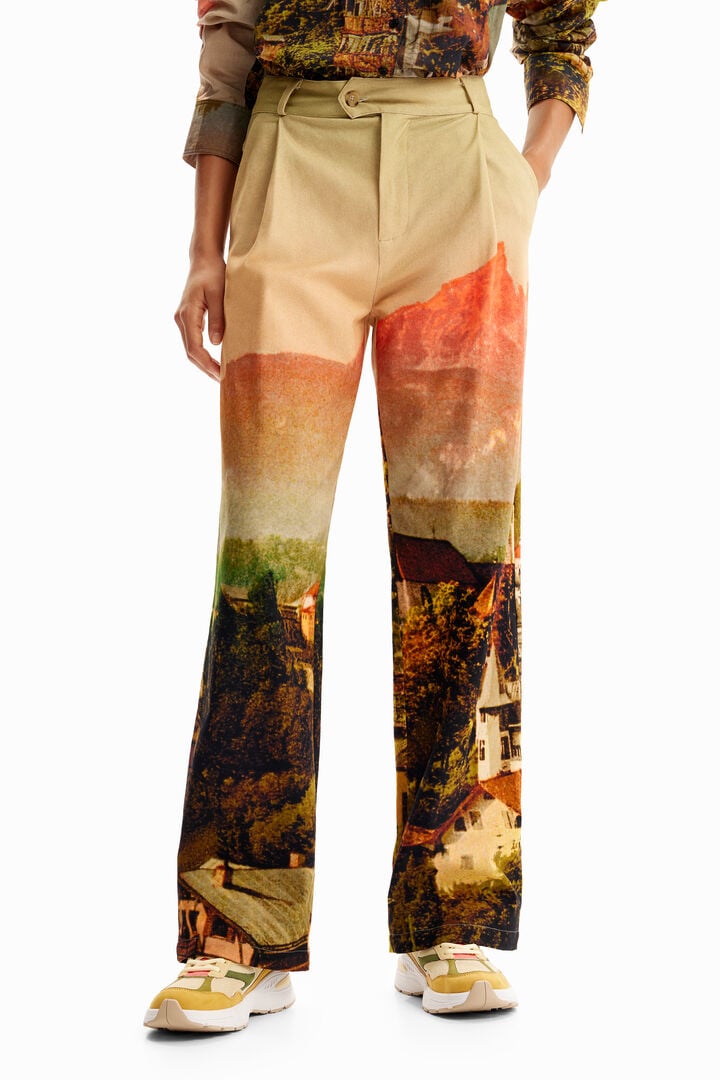 Pantalons rectes paisatge M. Christian Lacroix | Desigual