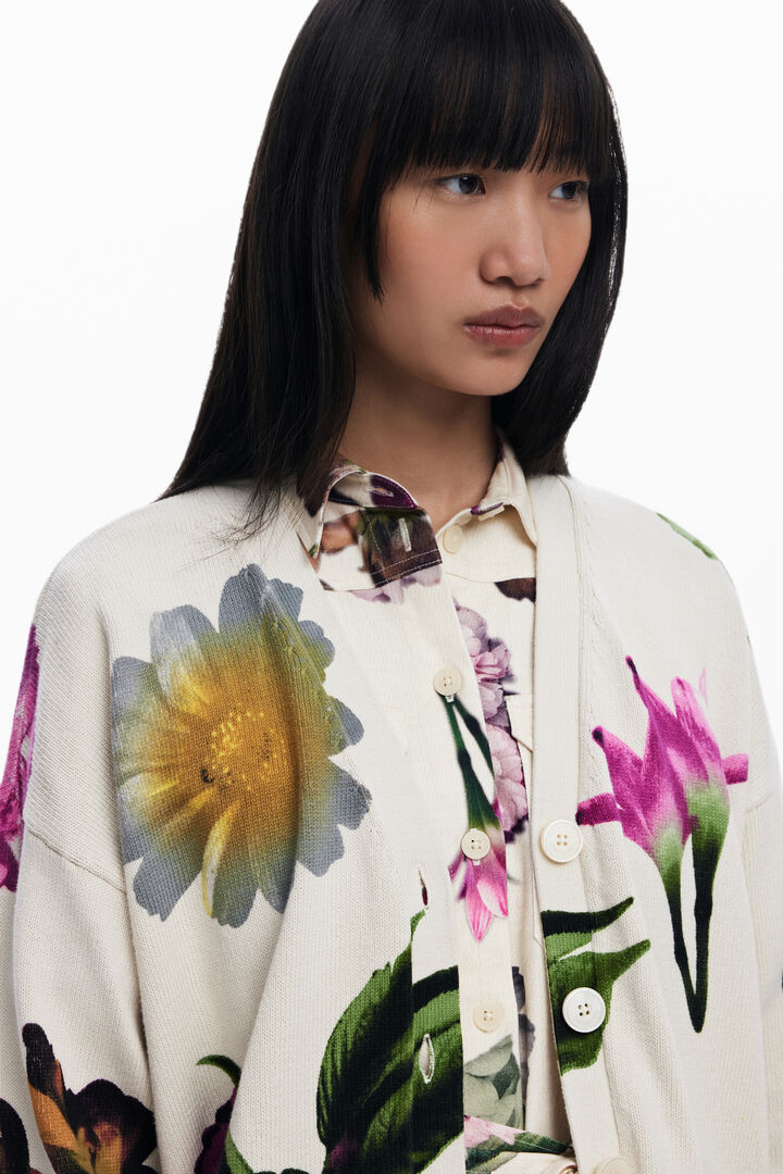 Cardigan a fiori | Desigual
