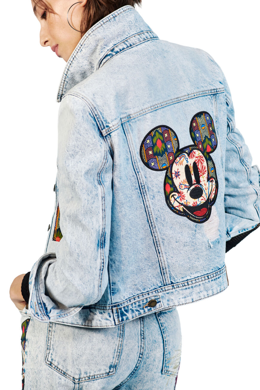 Giubbotto di jeans Mickey Mouse