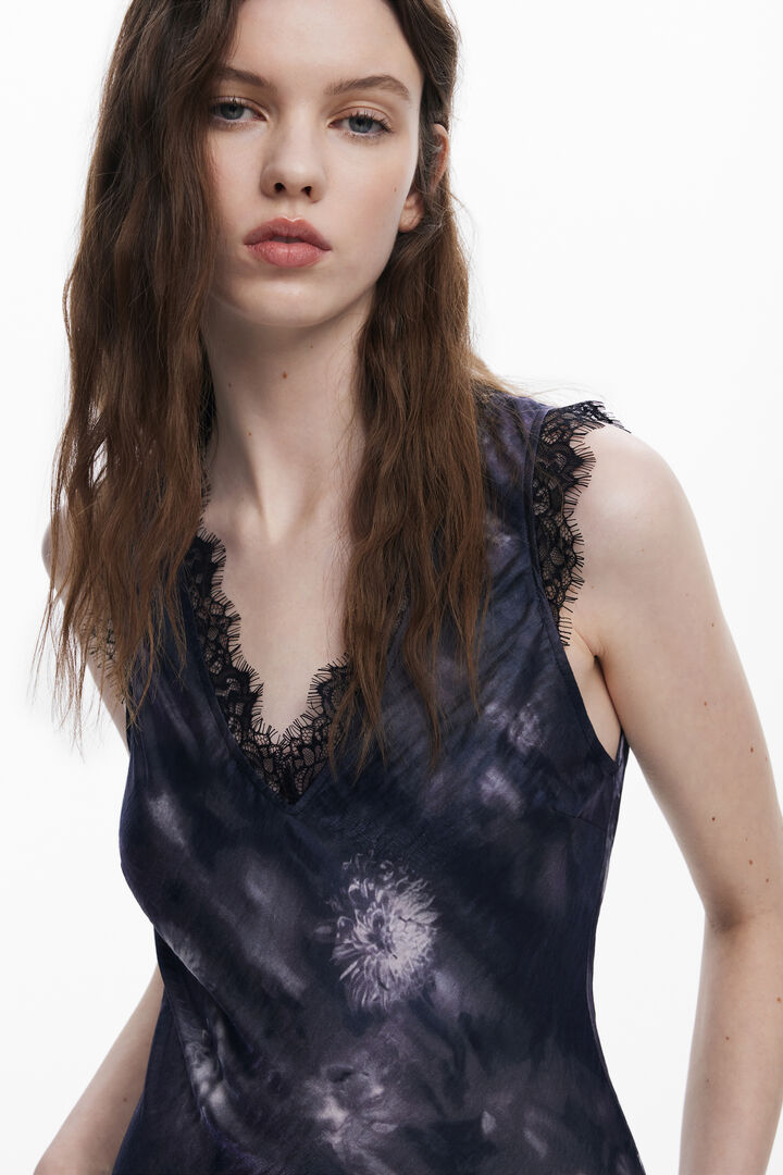 Collina Strada satin floral dress | Desigual