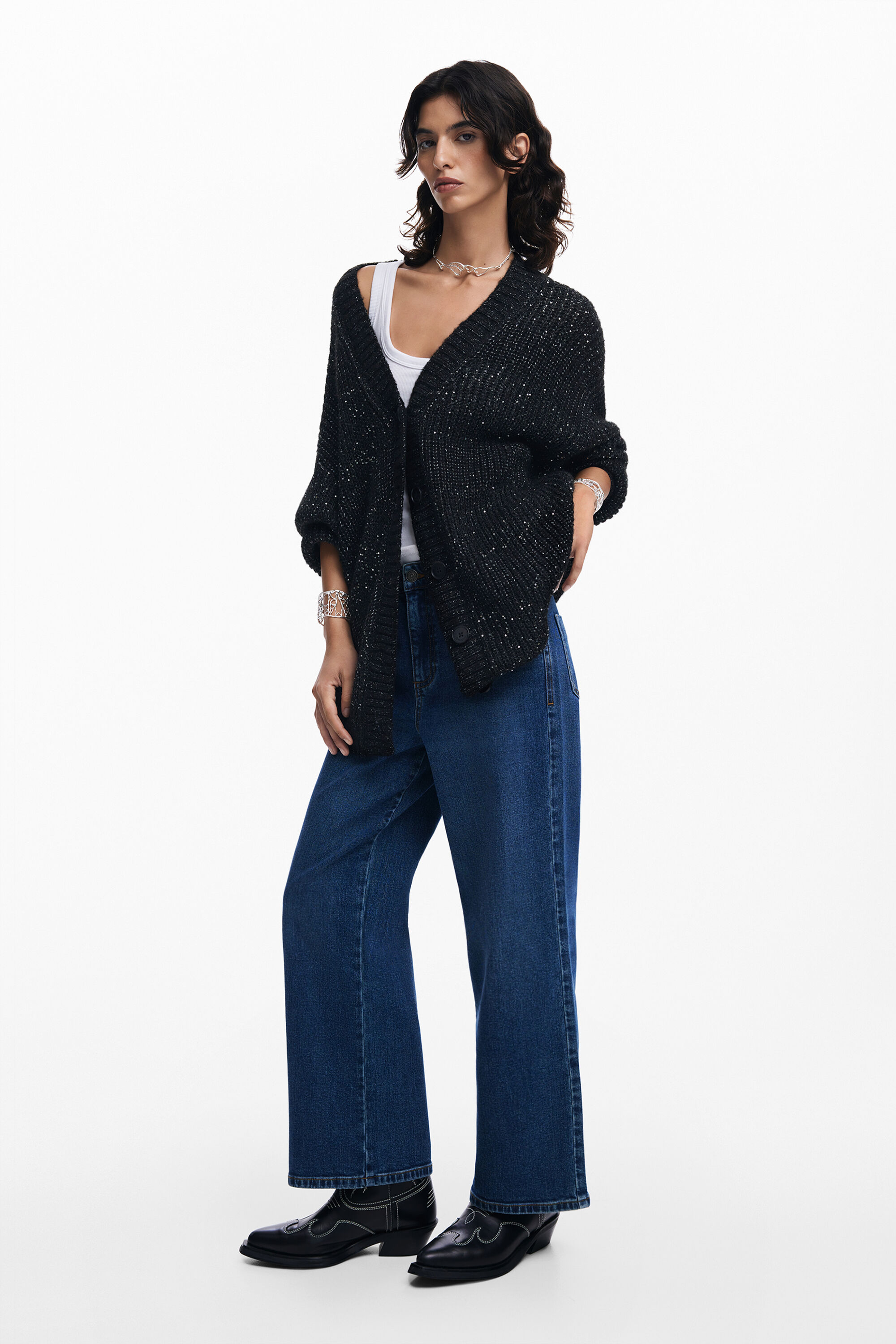 Chaqueta punto desigual online