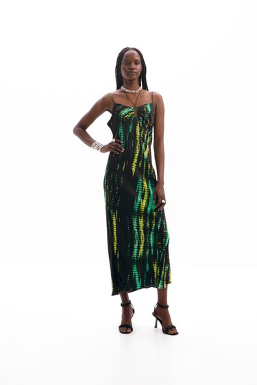 Sukienka midi tie-dye | Desigual