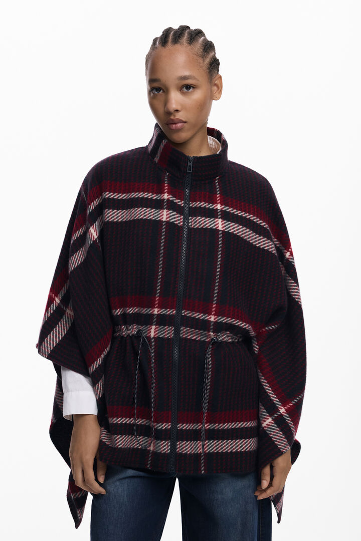 Poncho tartan | Desigual