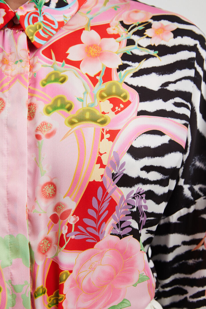 Camisa cebra flores | Desigual