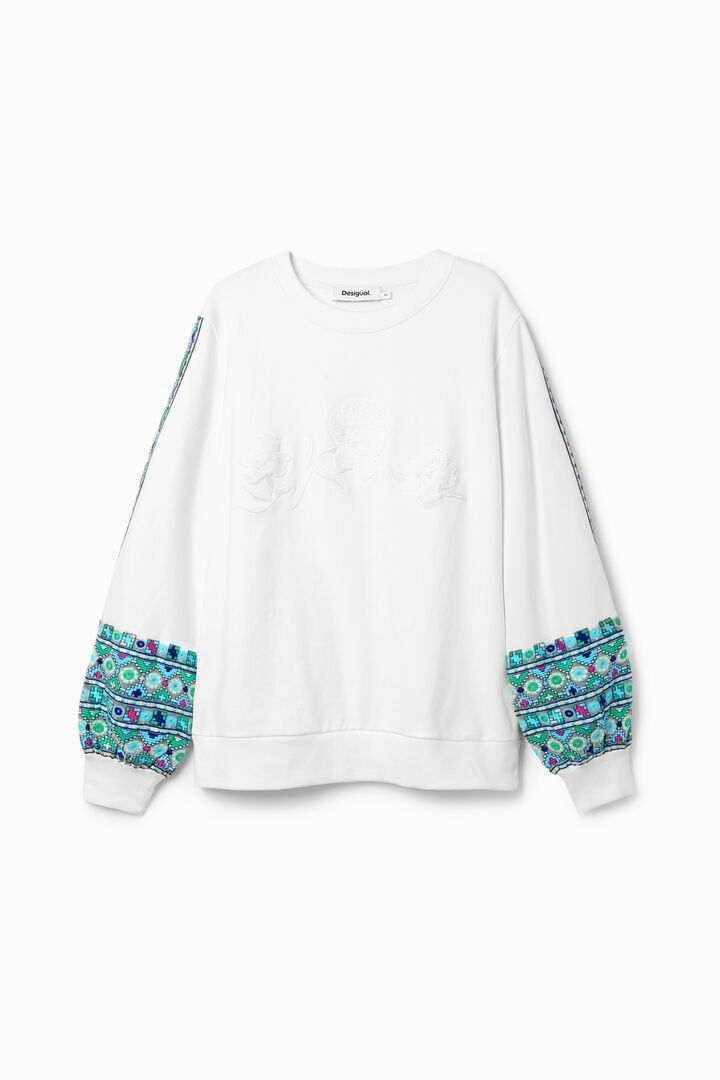 Sudadera abullonada bordados | Desigual