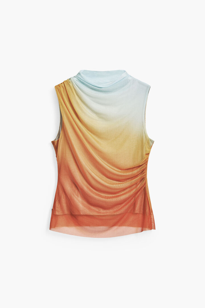 Camiseta drapeado atardecer | Desigual