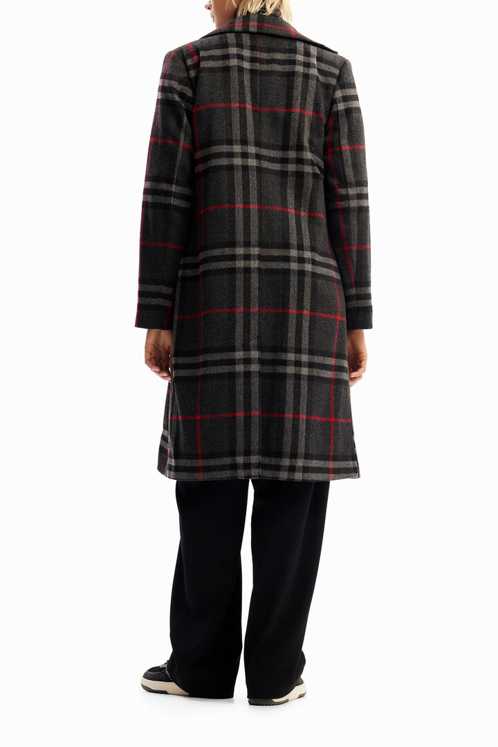 Manteau combiné carreaux | Desigual