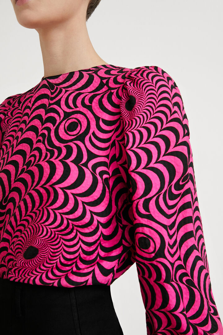Psychedelic textured blouse | Desigual