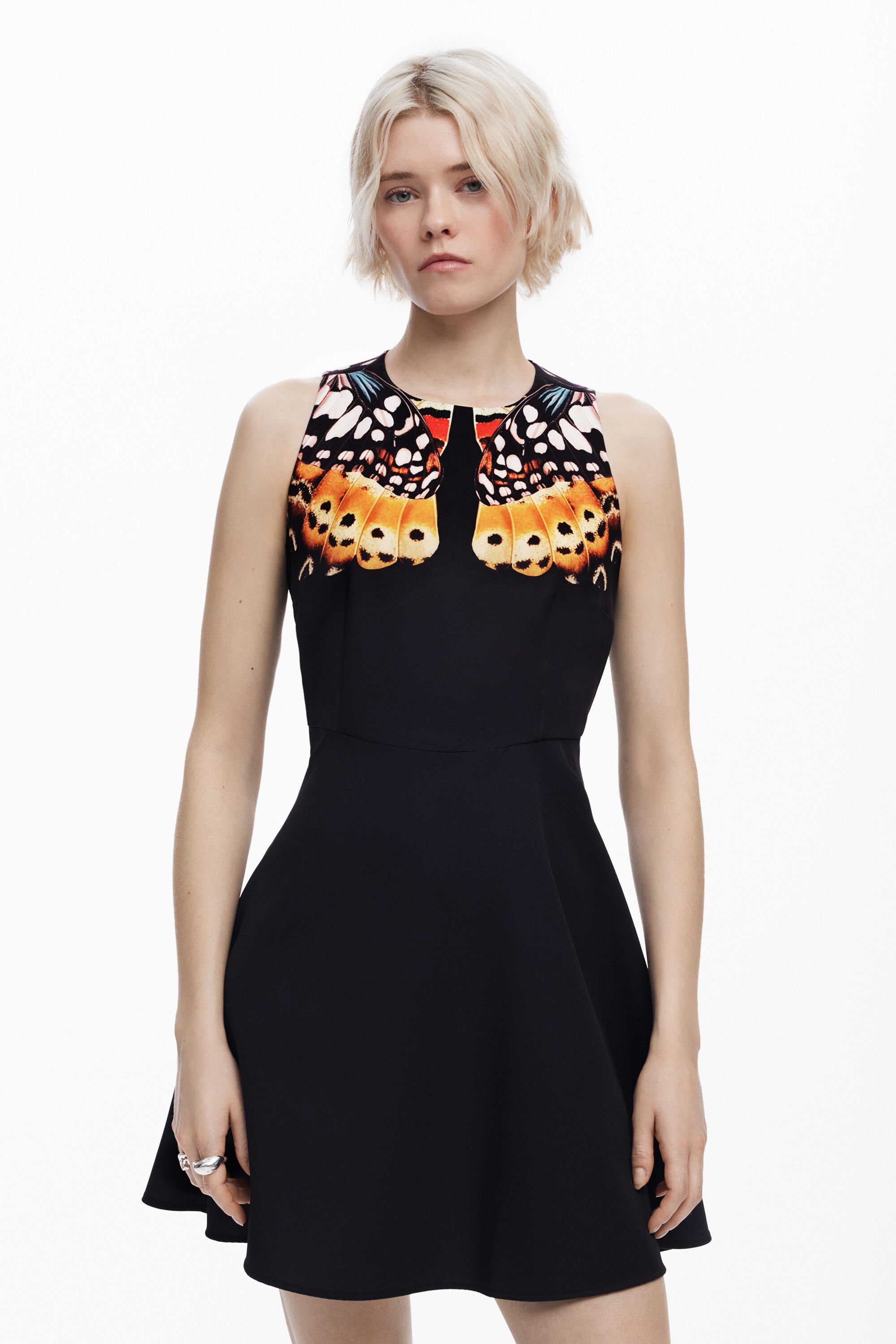 Desigual Dress Designed By Mr. Christian Lacroix In Black