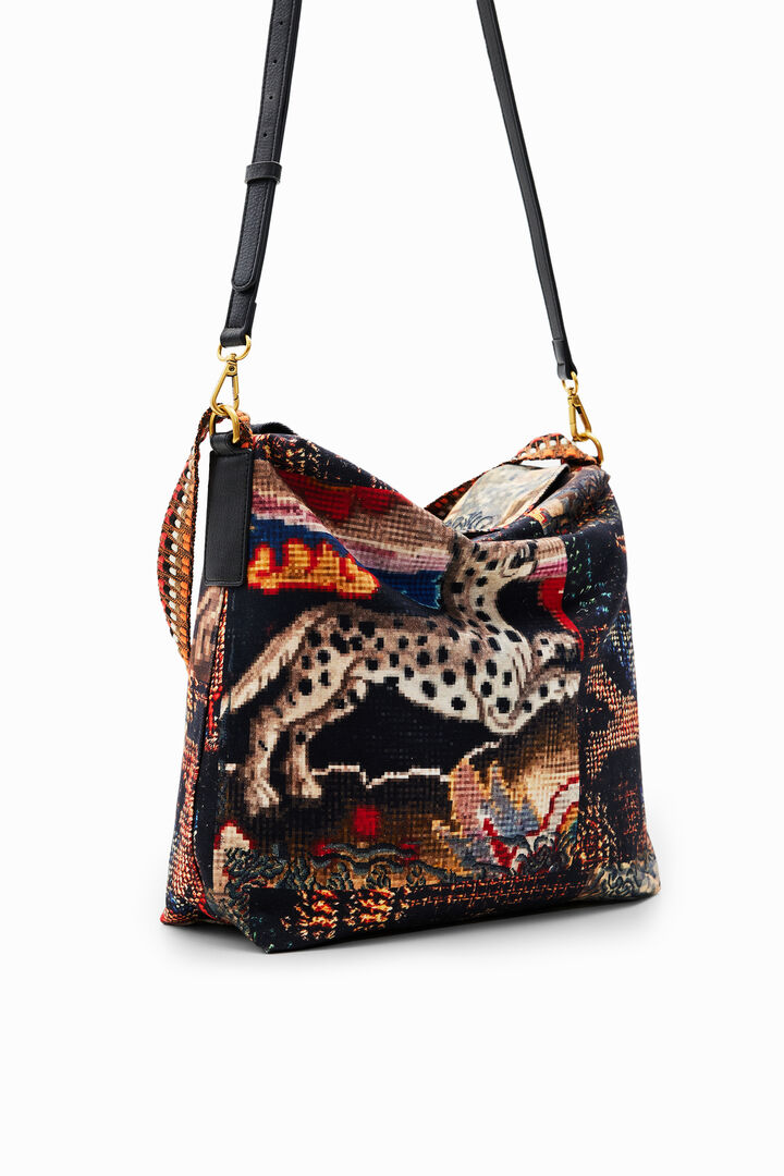M. Christian Lacroix midsize tapestry bag | Desigual