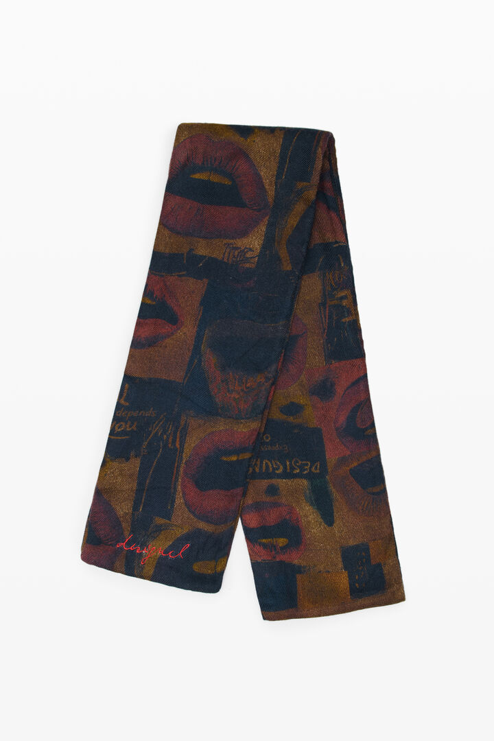 FOULAR RECTÁNGULO BOCAS