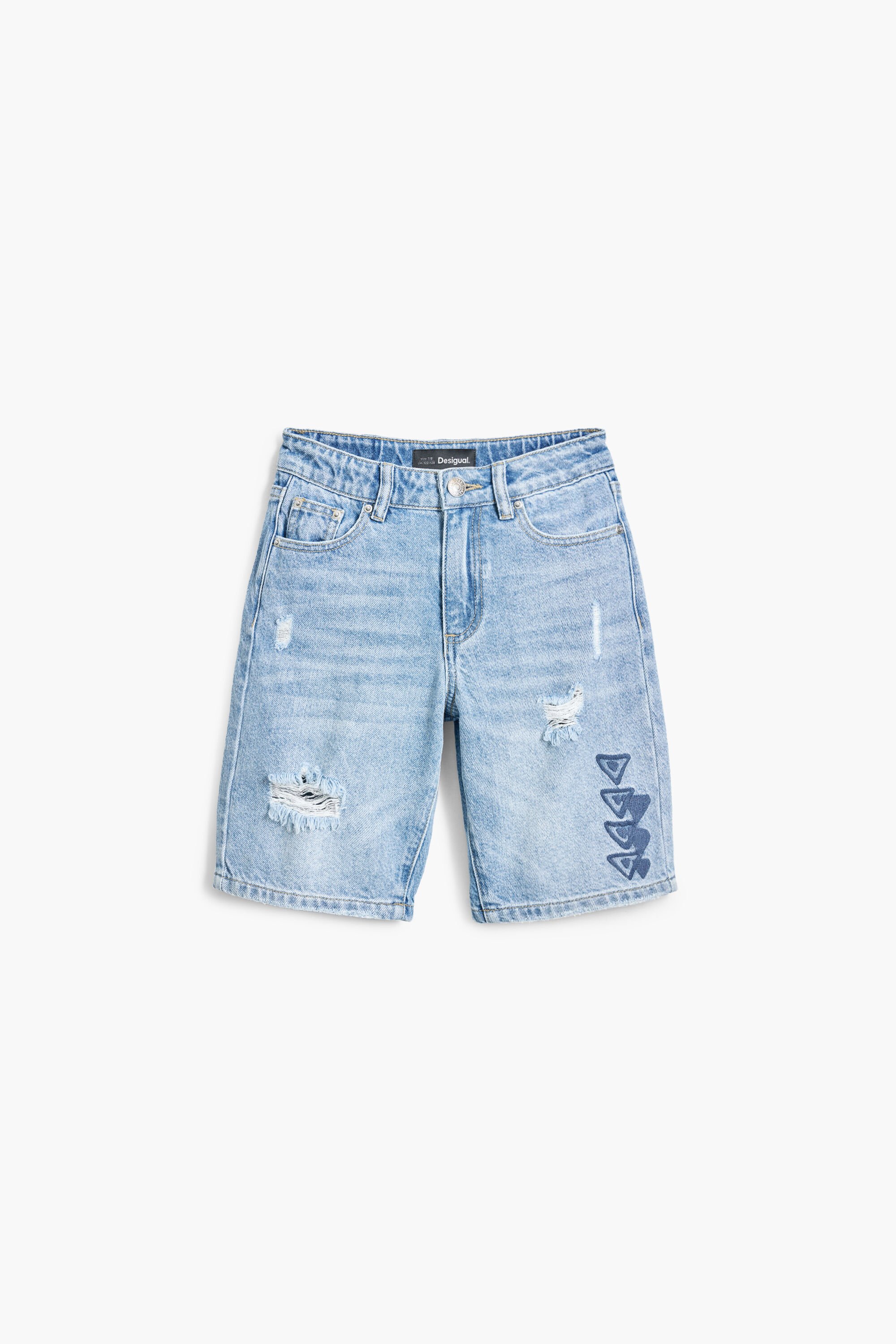 Kurze Jeanshose