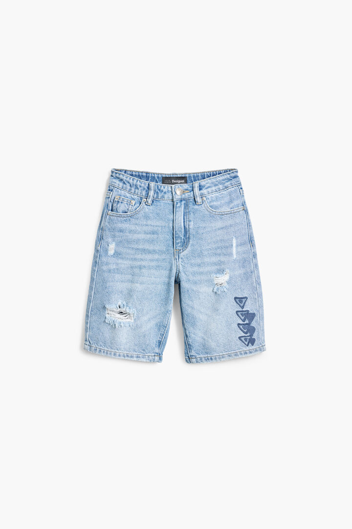 Kurze Jeanshose