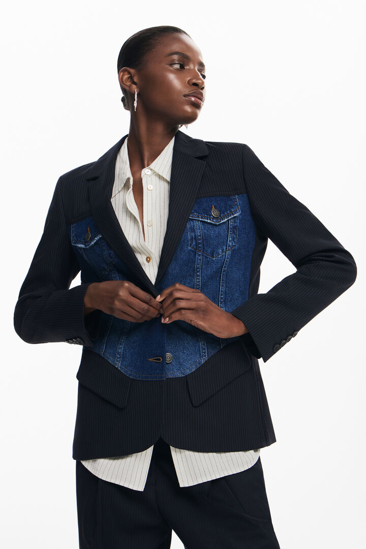 Blazer híbrida trucker | Desigual