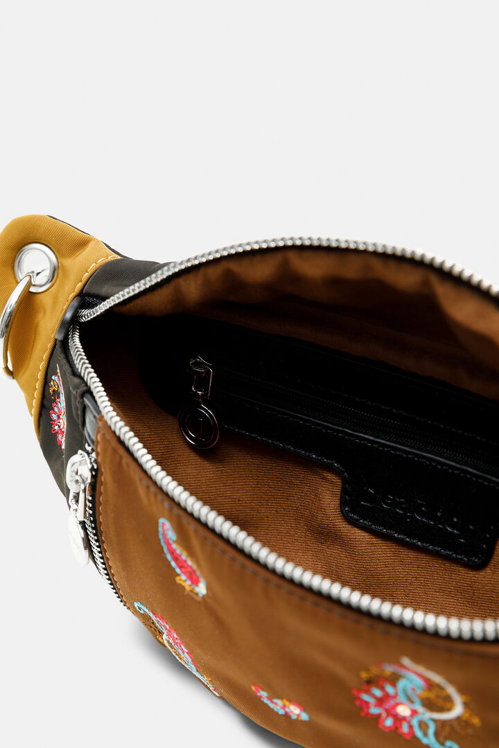 Marsupio bicolore paisley zip | Desigual