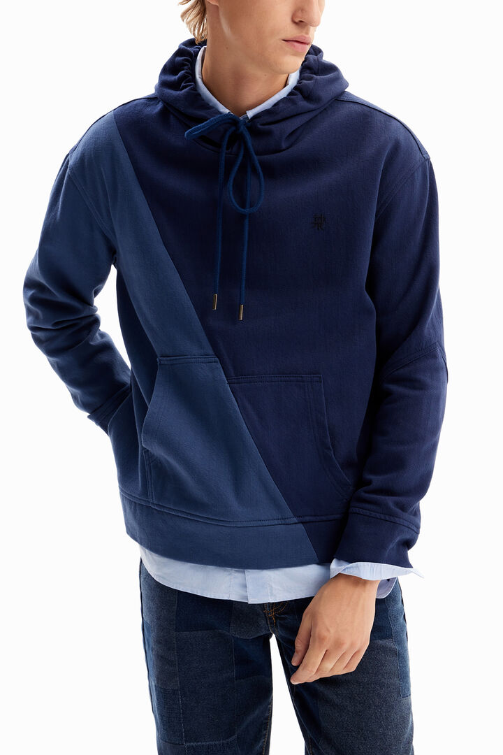 Sudadera bicolor capucha | Desigual