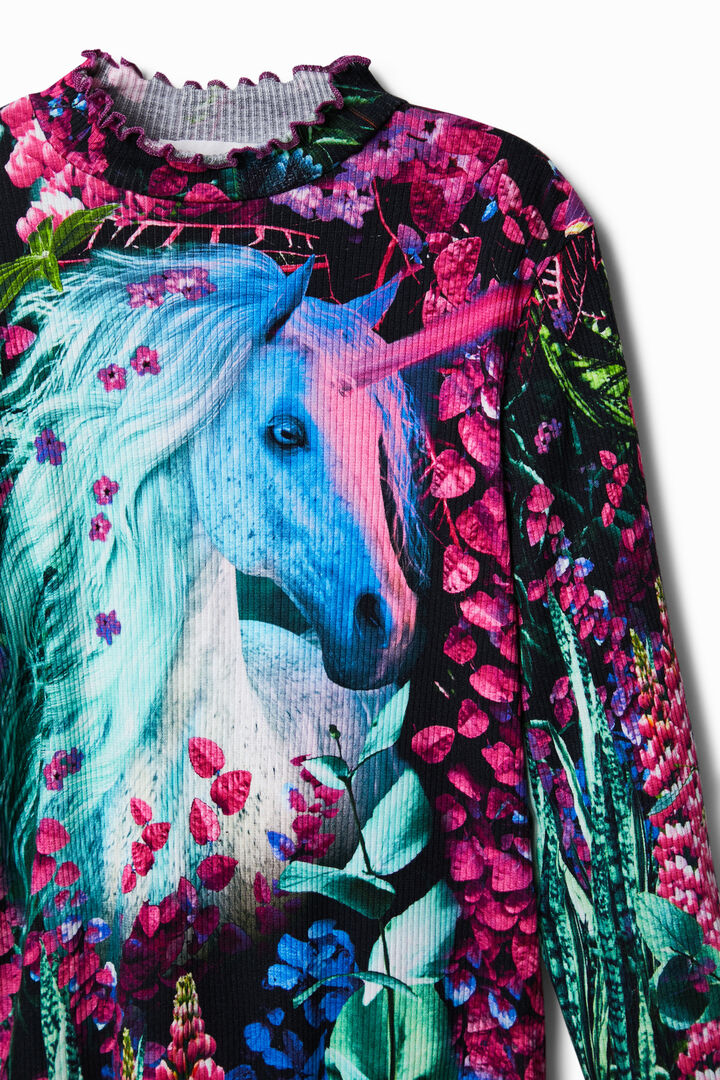 Slim nature fantasy T-shirt | Desigual
