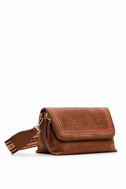 Backstitch crossbody bag
