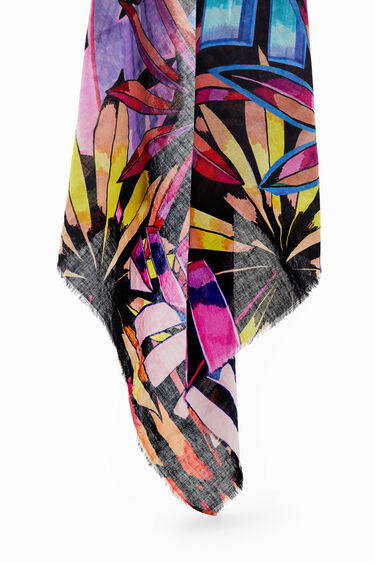 Tropical square scarf | Desigual