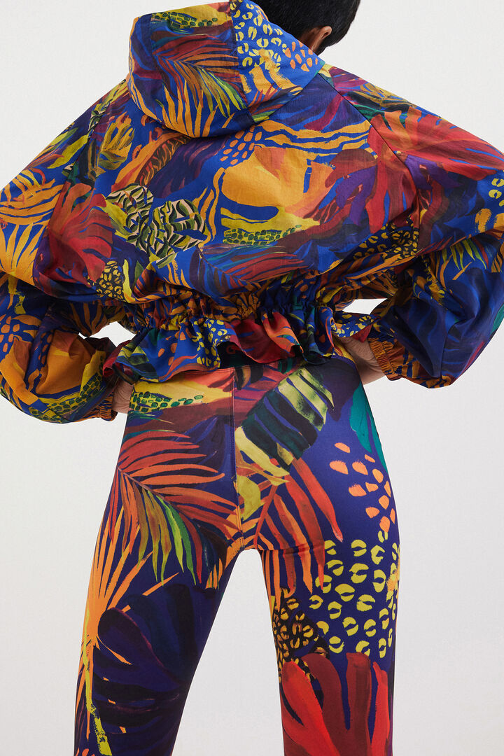 Oversized windstopper v tropskem stilu | Desigual