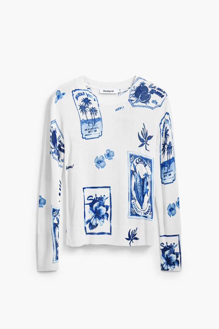 Tropical stamps sweater | Desigual